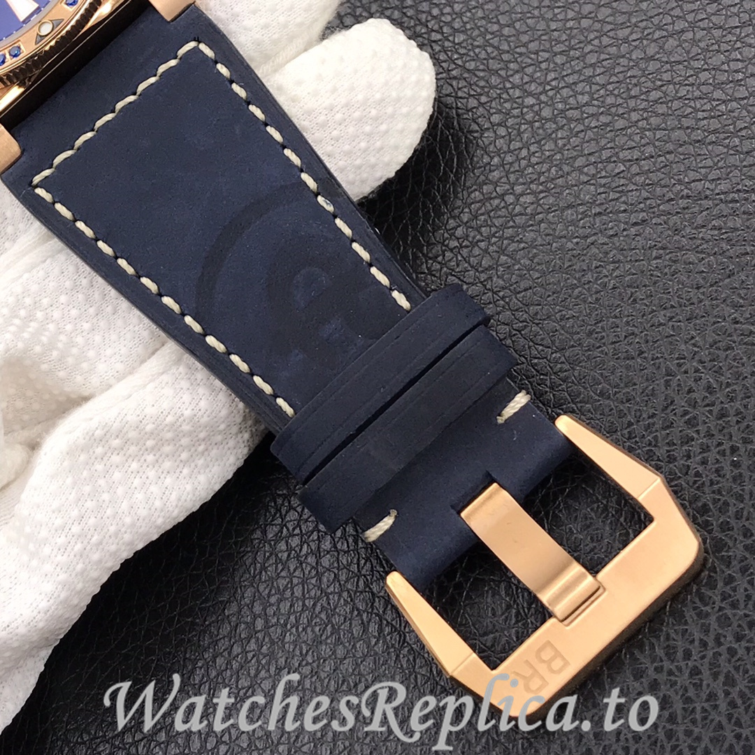 Bell Ross Replica BR 03 BR0392-D-G-BR/SCA Leather strap 42MM - WatchesReplica.is