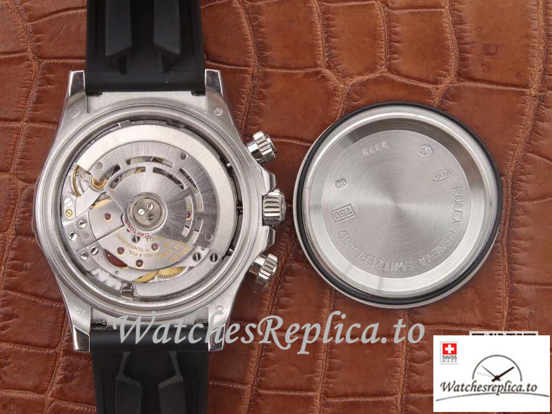 Swiss Rolex Daytona Cosmograph Replica 116519 Black Strap 40MM - WatchesReplica.is