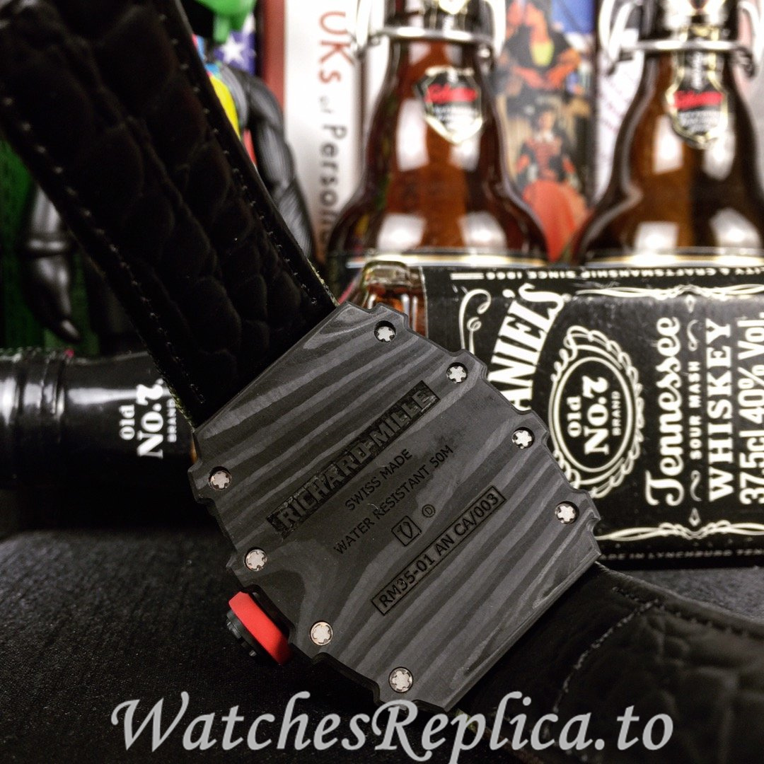 Richard Mille Replica RM35-01 Canvas strap 50MM - WatchesReplica.is