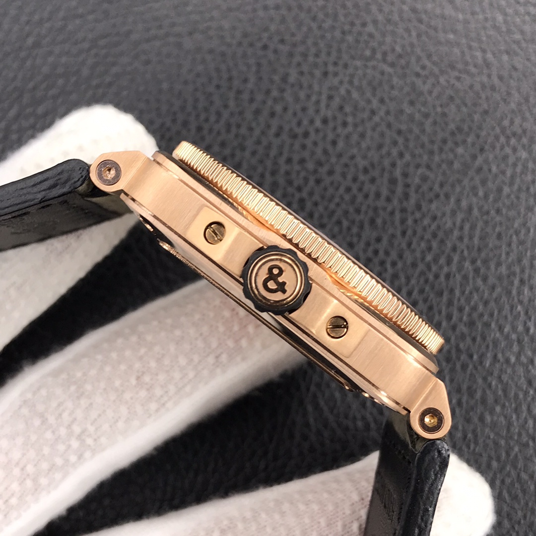 Bell Ross Replica BR 03 BR0392-CAMO-CE/SRB Leather strap 42MM - WatchesReplica.is