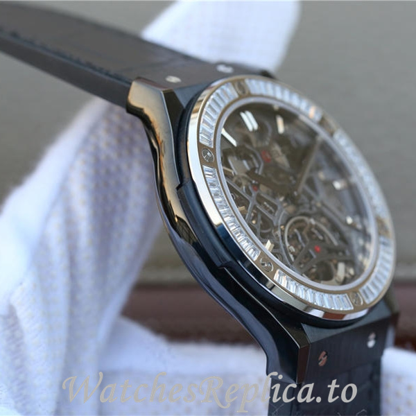 Hublot Replica HUBLOT Leather strap 42MM - WatchesReplica.is