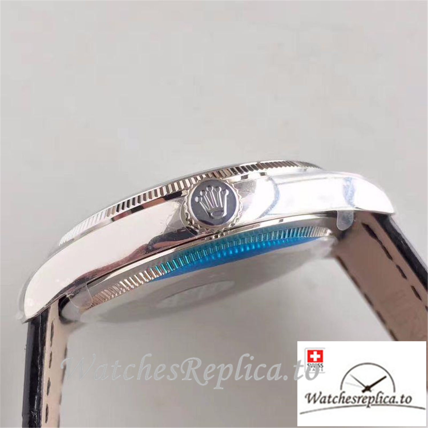 Swiss Rolex Cellini Replica 50509 Black Dial 39MM - WatchesReplica.is