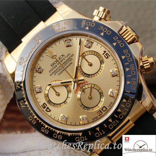 Swiss Rolex Daytona 116518-0036 Rubber strap 40MM - WatchesReplica.is