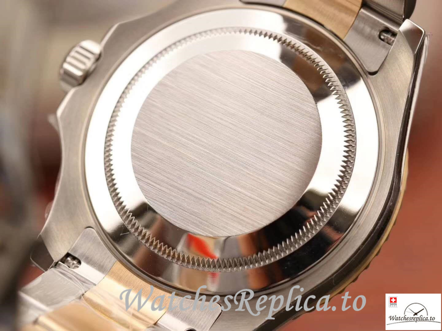 Swiss Rolex Yacht Master Replica 116623 Gold Bezel 40MM - WatchesReplica.is