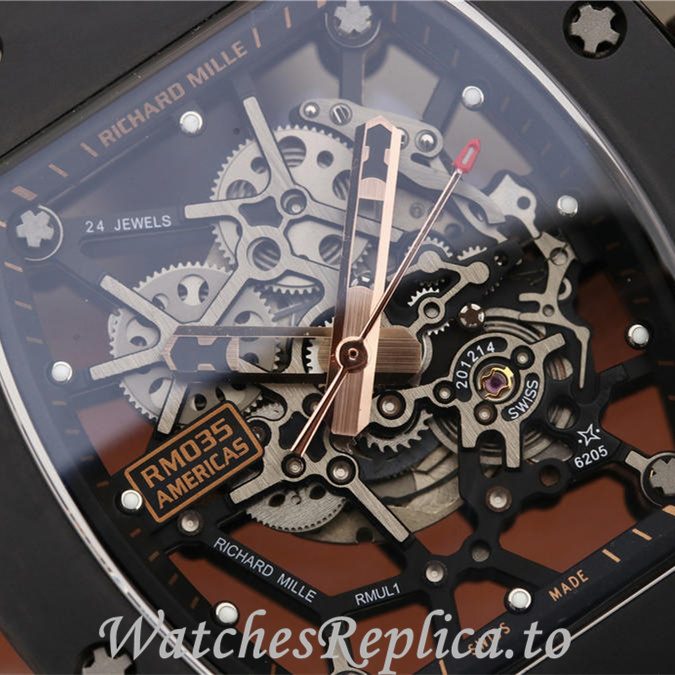 Richard Mille Replica RM035 Rubber strap 50MM - WatchesReplica.is