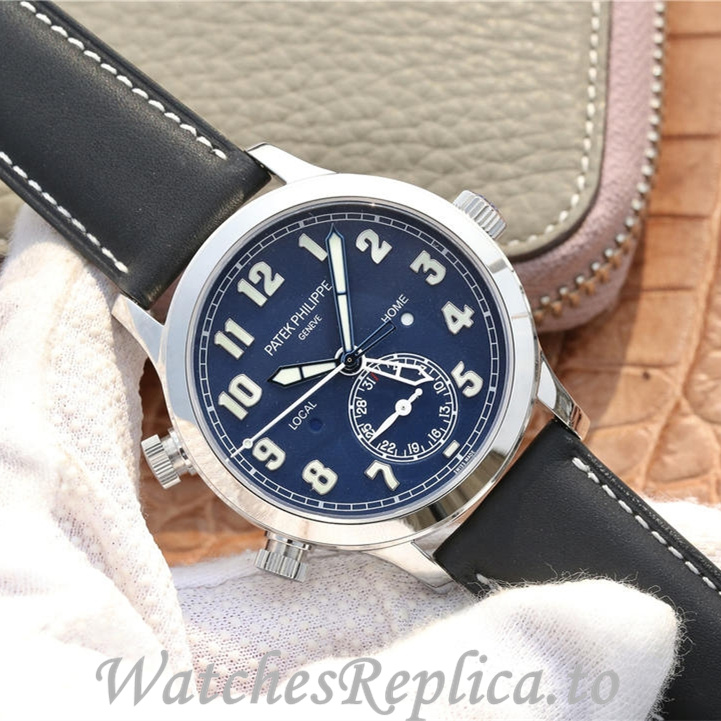 Patek Philippe Replica Calatrava 5524 Leather strap 42MM - WatchesReplica.is