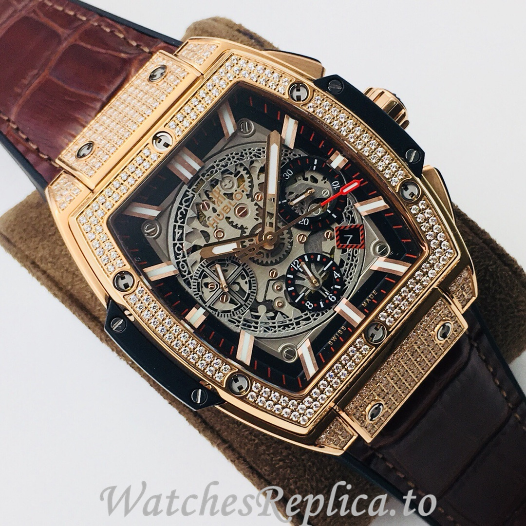 Hublot Replica SPIRIT OF BIG BANG Leather strap 42MM - WatchesReplica.is