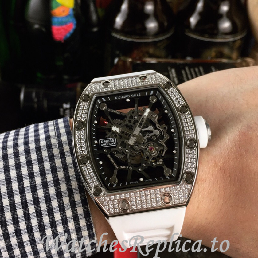 Richard Mille Replica RM035-AMERICA5 Rubber strap 50MM - WatchesReplica.is