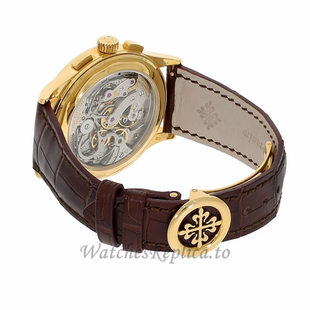 Patek Philippe Replica Complications Yellow Gold Chronograph 39MM Watch 5170J001 - WatchesReplica.is