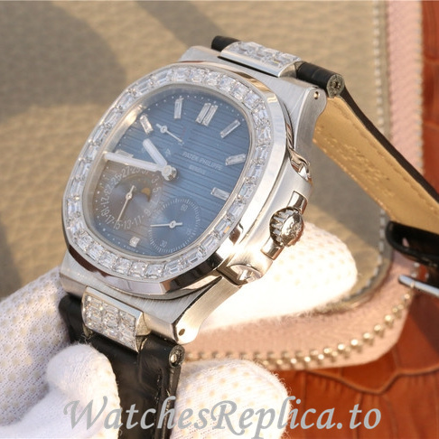 Patek Philippe Replica Nautilus 5712 Leather strap 40MM - WatchesReplica.is
