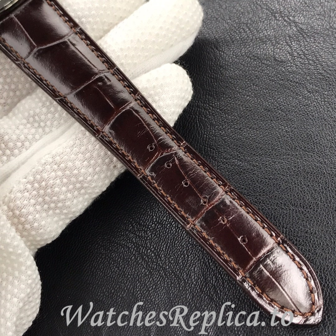 Patek Philippe Replica Calatrava 5296G Leather strap 38MM - WatchesReplica.is
