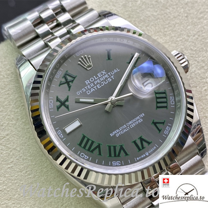 Swiss Rolex Datejust 126233 Replica Stainless steel strap 36MM - WatchesReplica.is