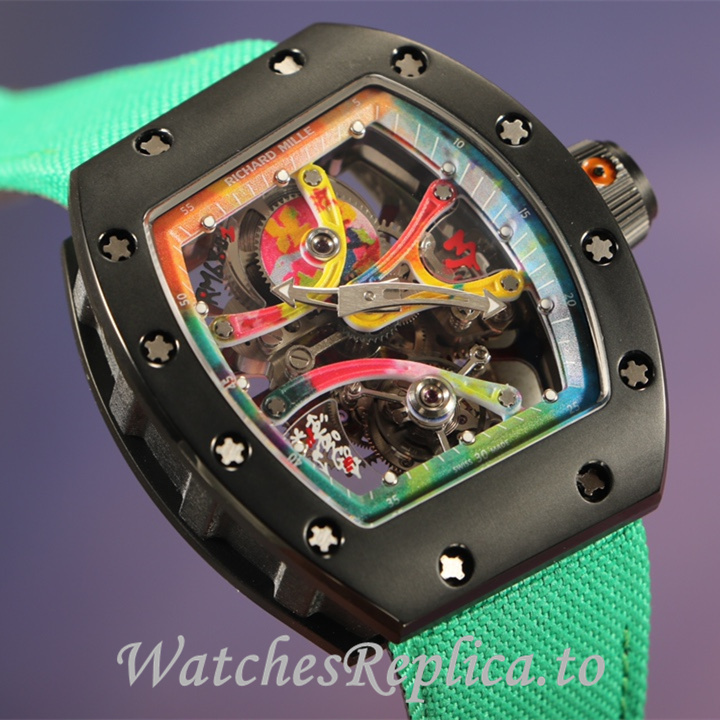 Richard Mille Replica RM68-01 Canvas strap 51MM - WatchesReplica.is