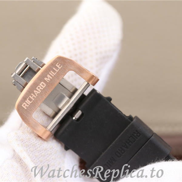 Richard Mille Replica RM011 Rubber strap 50MM - WatchesReplica.is