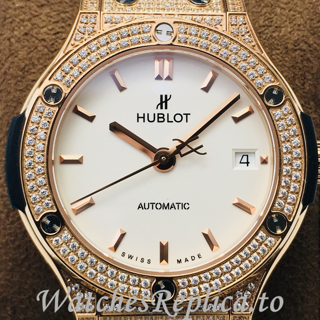 Hublot Replica Classic-Fusion-Series Leather strap 38MM - WatchesReplica.is