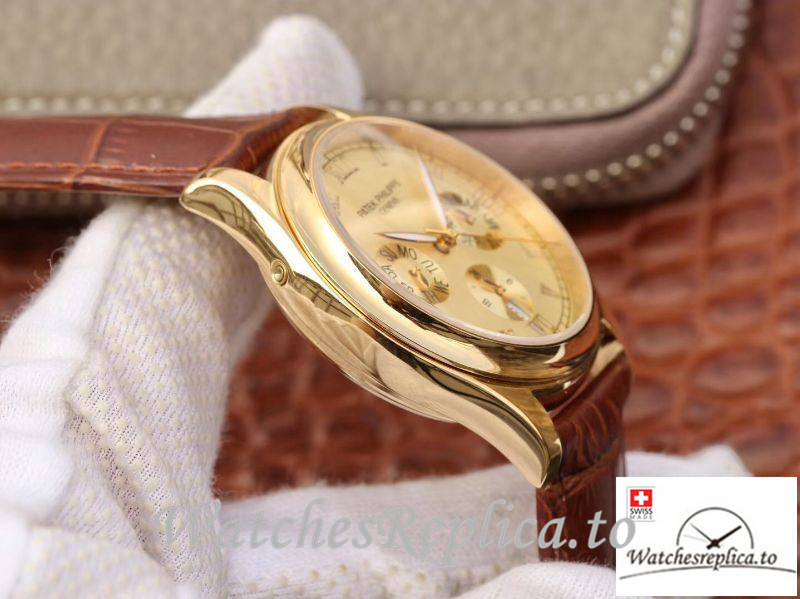 Swiss Patek Philippe Complications Annual Calendar Replica 5035J Roman Markers 40MM - WatchesReplica.is