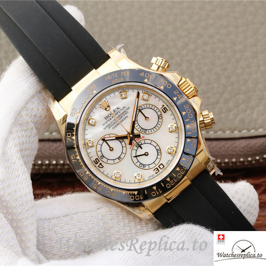 Swiss Rolex Daytona 116518-0037 Rubber strap 40MM - WatchesReplica.is