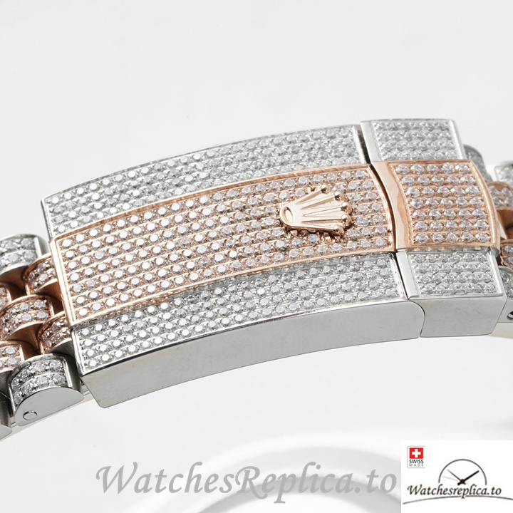 Swiss Rolex Datejust Replica 1263341 0018 Stainless steel strap 41MM Rose Gold - WatchesReplica.is