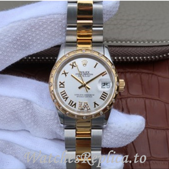 Swiss Rolex Datejust Replica 178383 Stainless steel strap 31MM - WatchesReplica.is