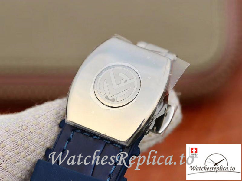 Swiss Franck Muller Vanguard Replica V45 002 Blue Strap 45MM - WatchesReplica.is