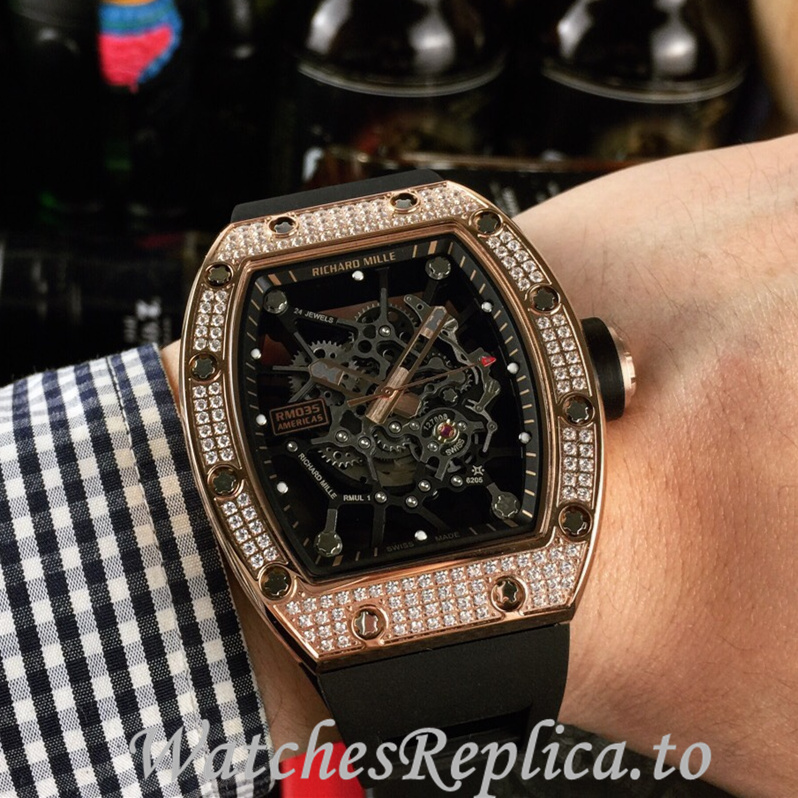 Richard Mille Replica RM035-AMERICA5 Rubber strap 50MM - WatchesReplica.is