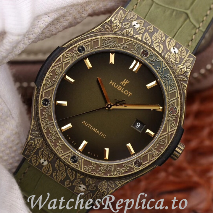 Hublot Replica Classic Fusion Series Leather strap 45MM - WatchesReplica.is