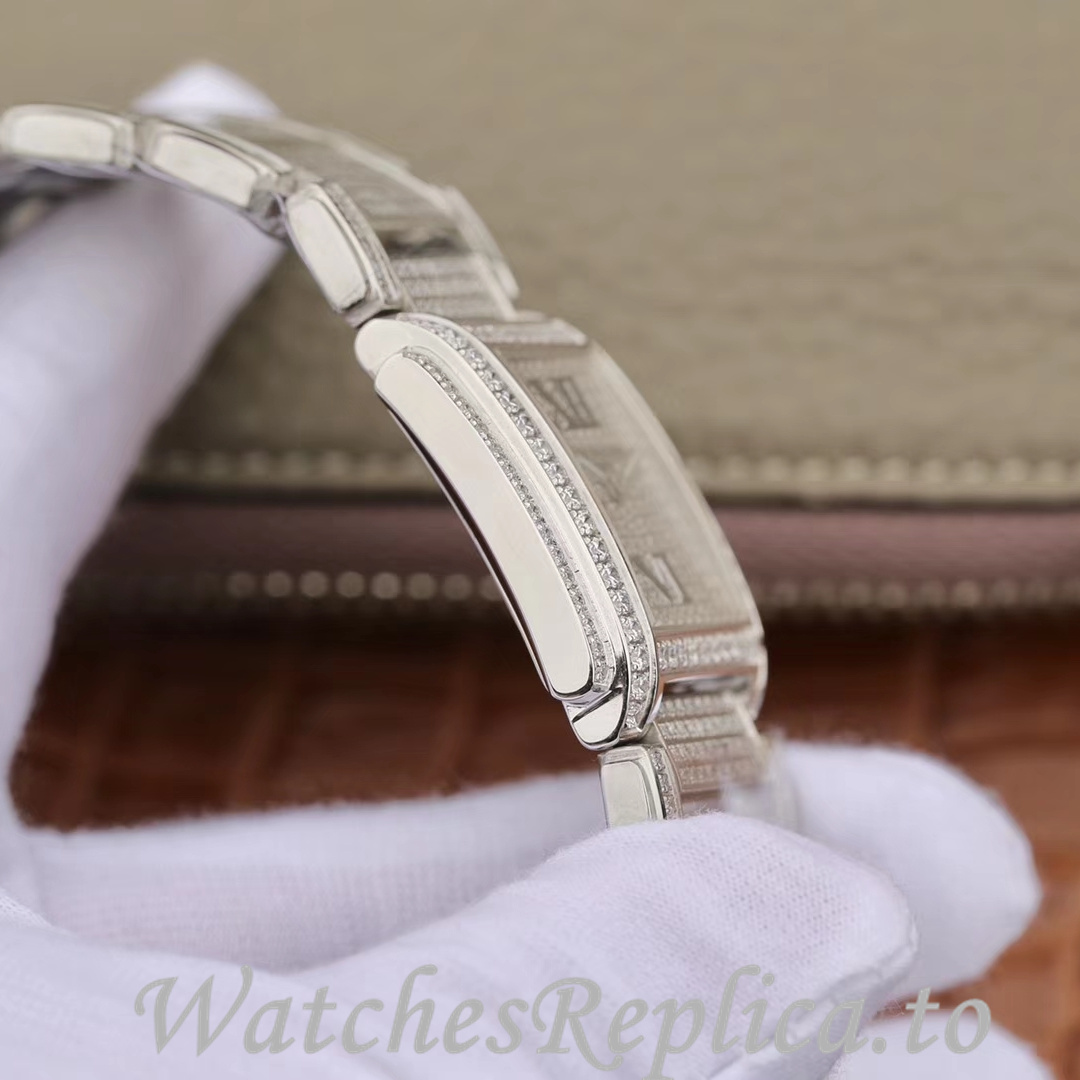Patek Philippe Replica Twenty-4 White Gold strap 30MM - WatchesReplica.is