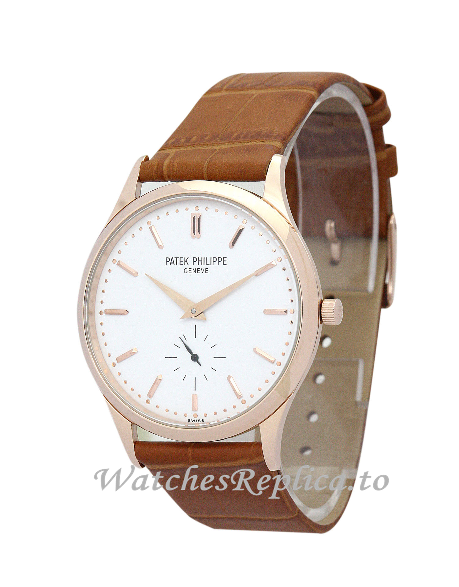 Patek Philippe Calatrava White Dial 5120J 38 MM - WatchesReplica.is