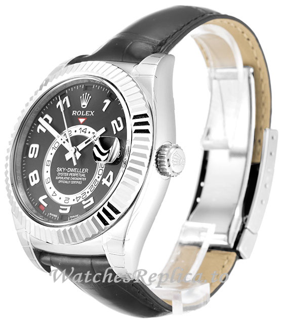 Rolex Sky Dweller Black Dial 326139 - WatchesReplica.is