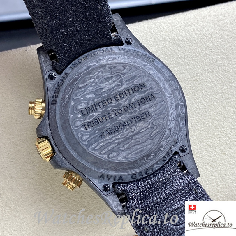 Swiss Rolex Daytona Avia Grey Replica Canvas strap 40MM - WatchesReplica.is