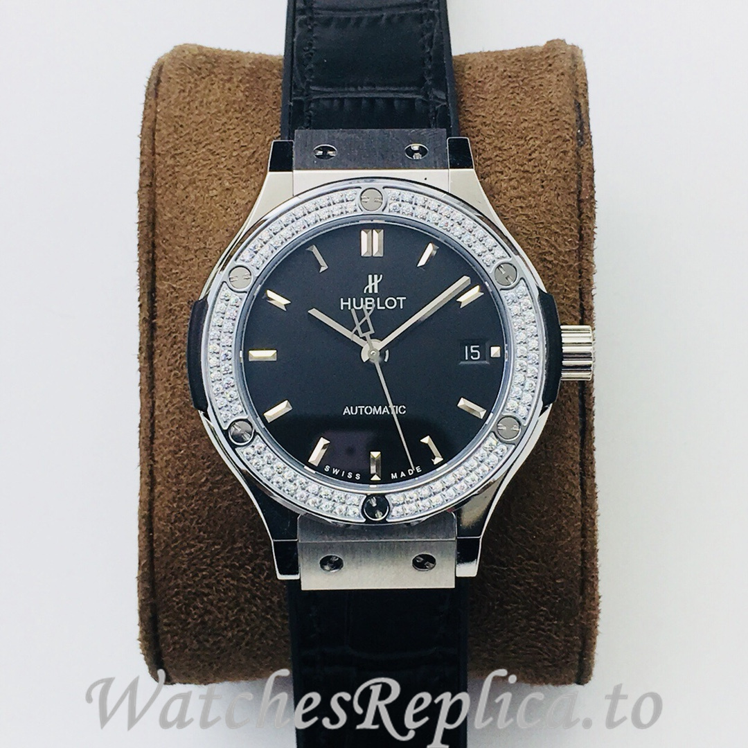 Hublot Replica Classic-Fusion-Series Leather strap 38MM - WatchesReplica.is