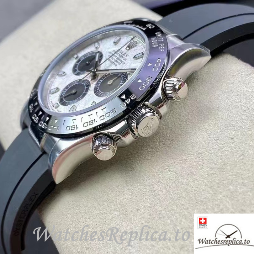 Swiss Rolex Daytona Replica 116519LN Rubber strap 40MM - WatchesReplica.is