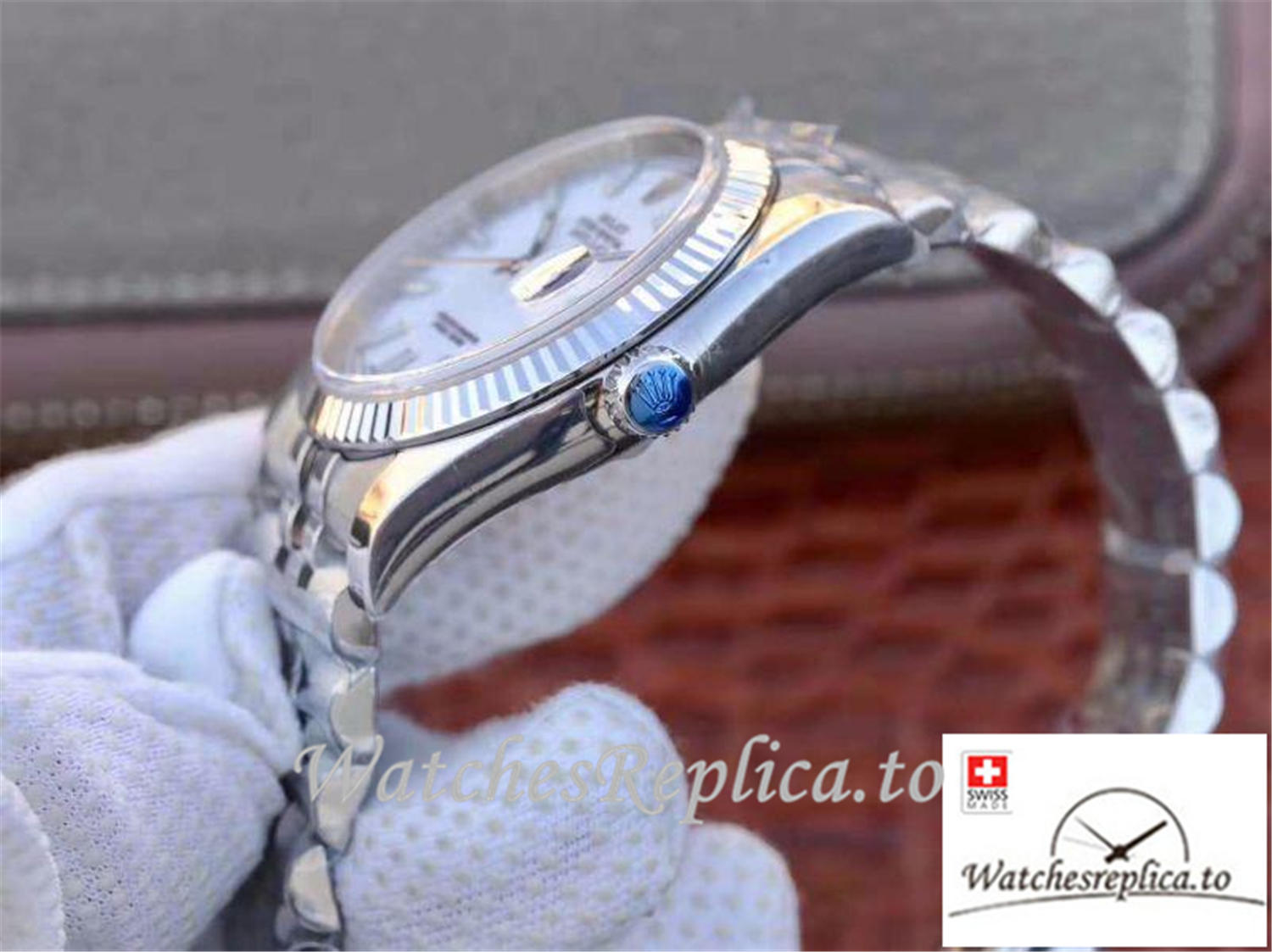 Swiss Rolex Datejust Replica 116234-009 White Dial 36MM - WatchesReplica.is