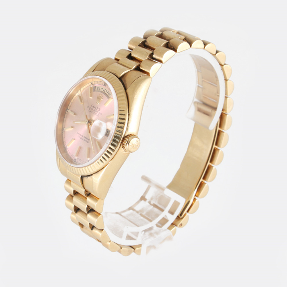 Rolex Replica Day-Date Pink Dial 118238 - WatchesReplica.is