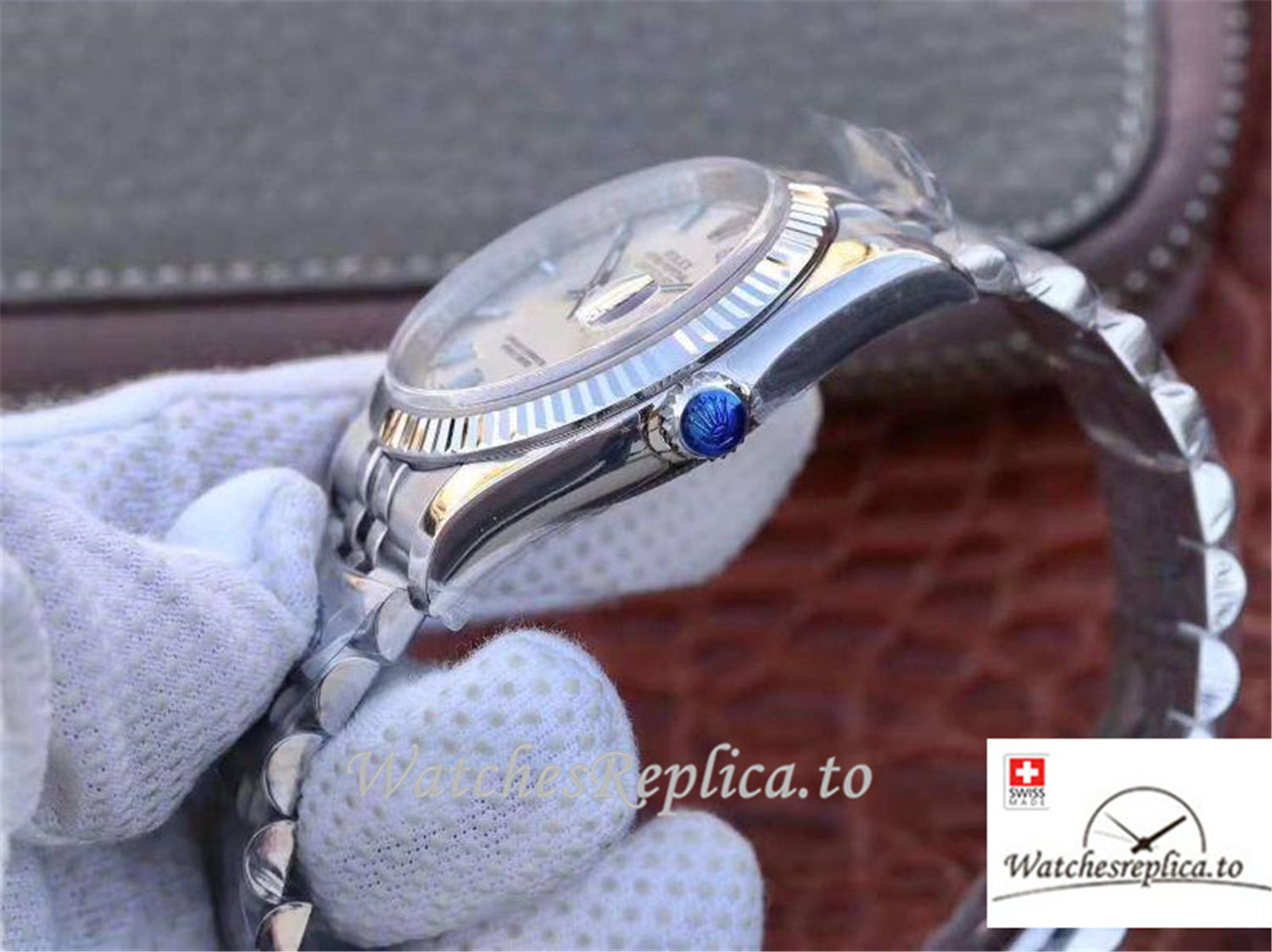 Swiss Rolex Datejust Replica 116234 004 Silver Dial 36MM - WatchesReplica.is