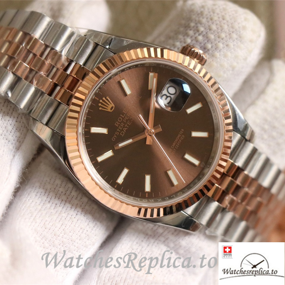 Swiss Rolex Datejust Replica 126233 Stainless steel strap 36MM - WatchesReplica.is