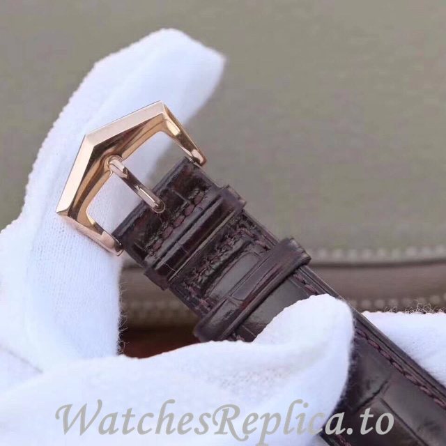 Patek Philippe Replica Complications 6102 Leather strap 44MM - WatchesReplica.is