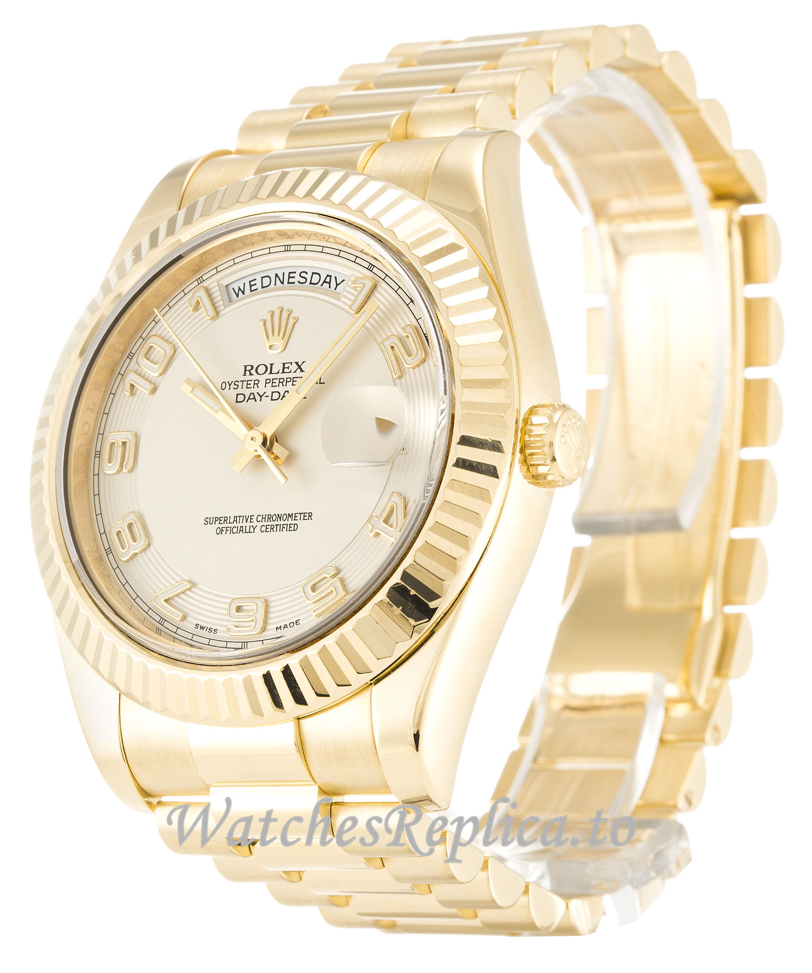 Rolex Day-Date II Ivory Dial 218238 - WatchesReplica.is