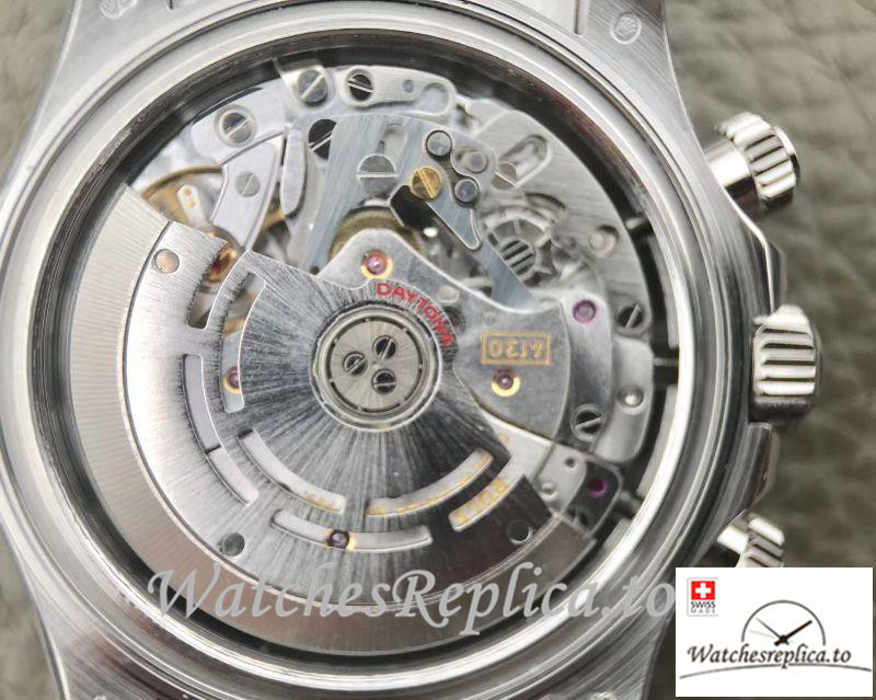 Swiss Rolex Daytona Cosmograph Replica 116519 001 Black Strap 40MM - WatchesReplica.is