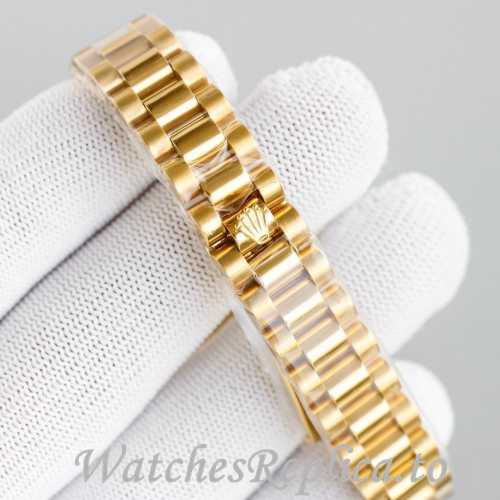 Swiss Rolex Datejust Replica 279178 Yellow Gold strap 28MM - WatchesReplica.is