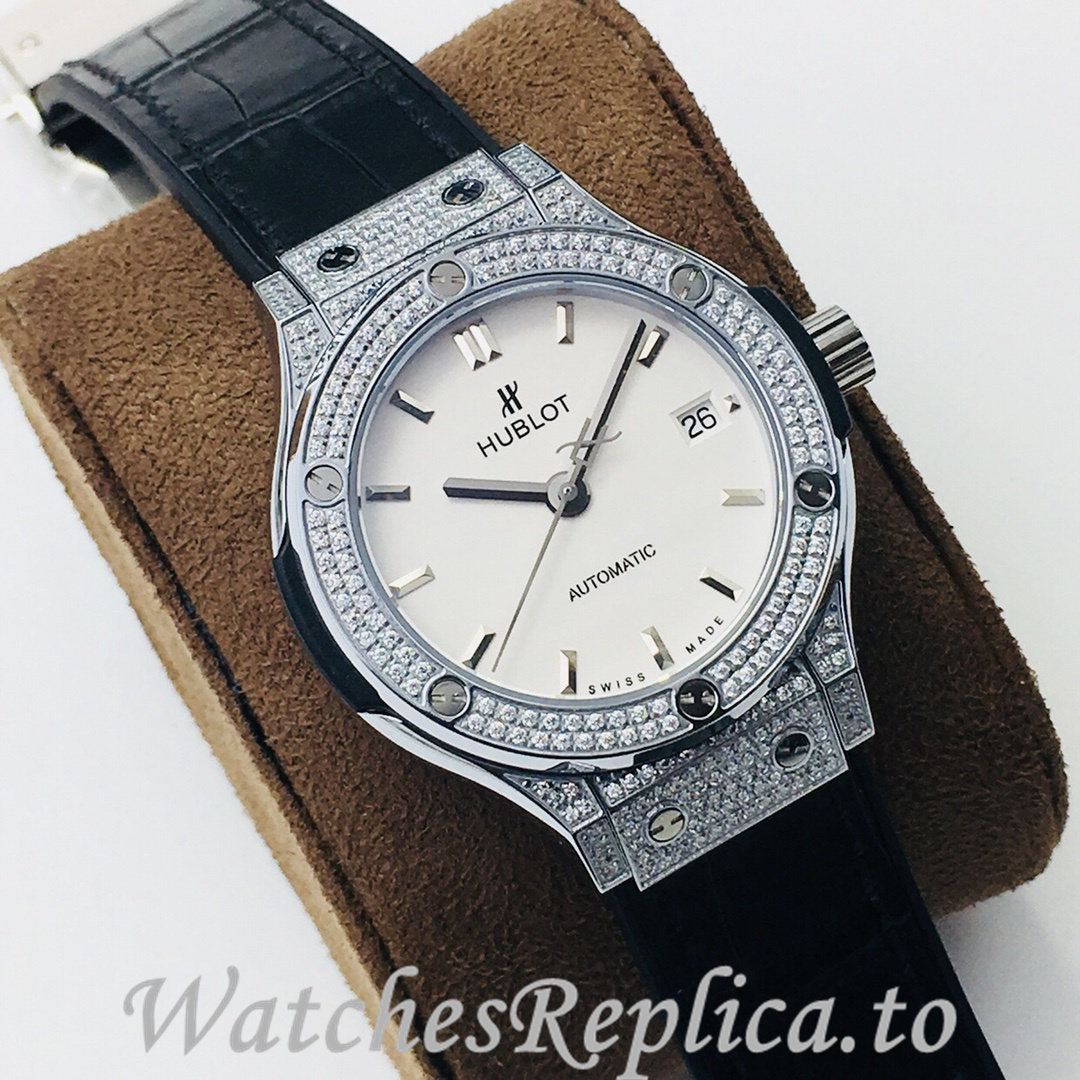 Hublot Replica Classic-Fusion-Series Leather strap 38MM - WatchesReplica.is