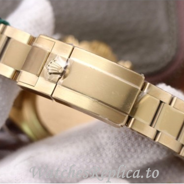 Swiss Rolex Daytona Replica 116519 Yellow Gold strap 40MM - WatchesReplica.is