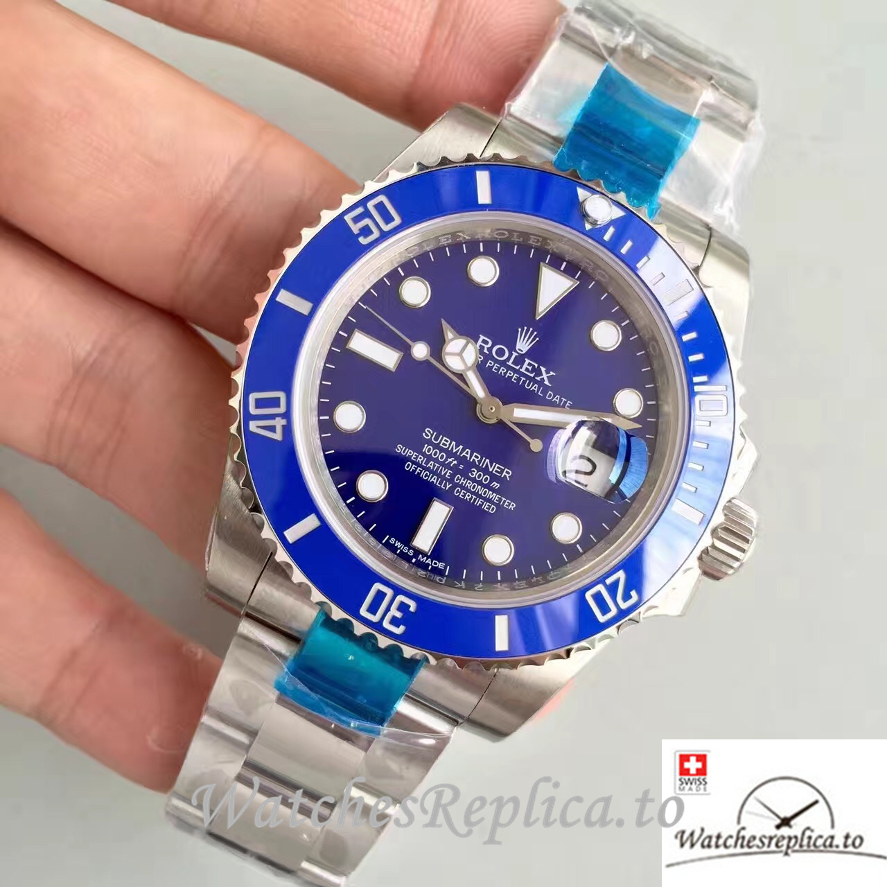 Swiss Rolex Submariner Replica 116610LN Stainless steel strap 40MM - WatchesReplica.is