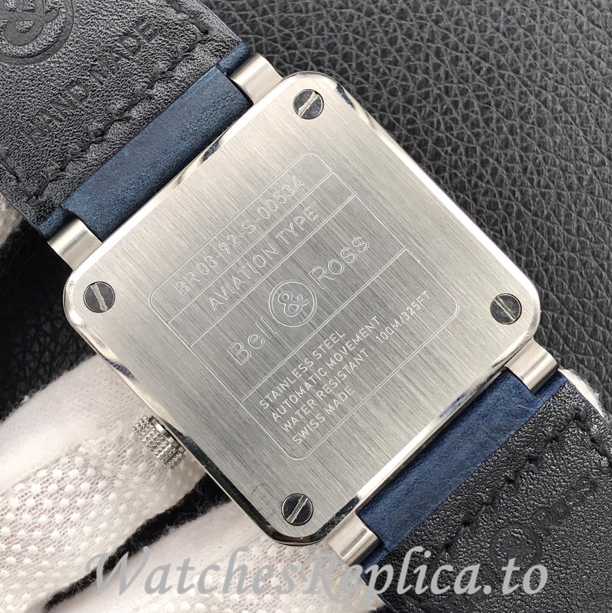 Bell Ross Replica BR 03 BR03-92 Leather strap 42MM - WatchesReplica.is