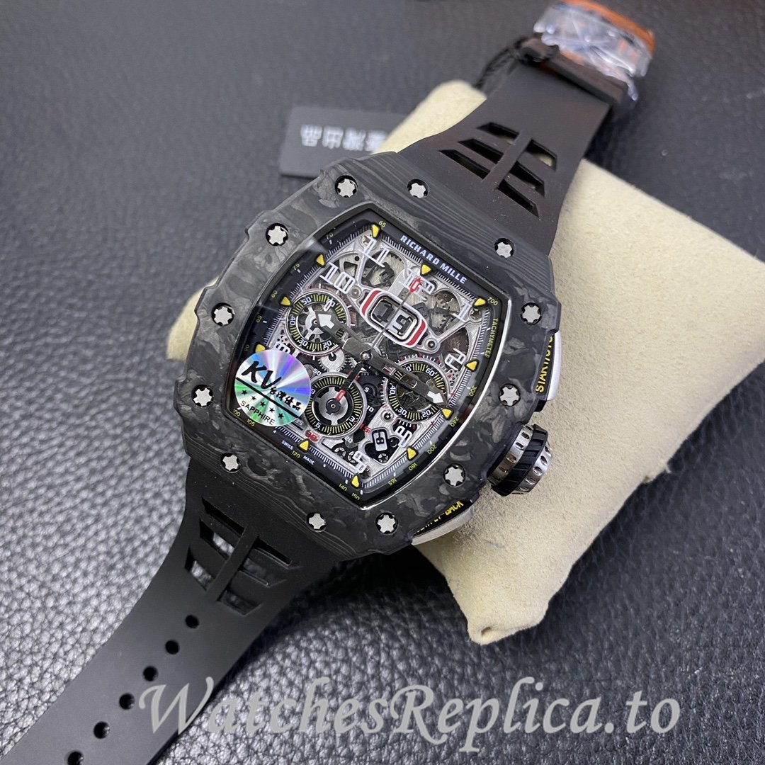 Richard Mille Replica RM-011 Rubber strap 50MM - WatchesReplica.is