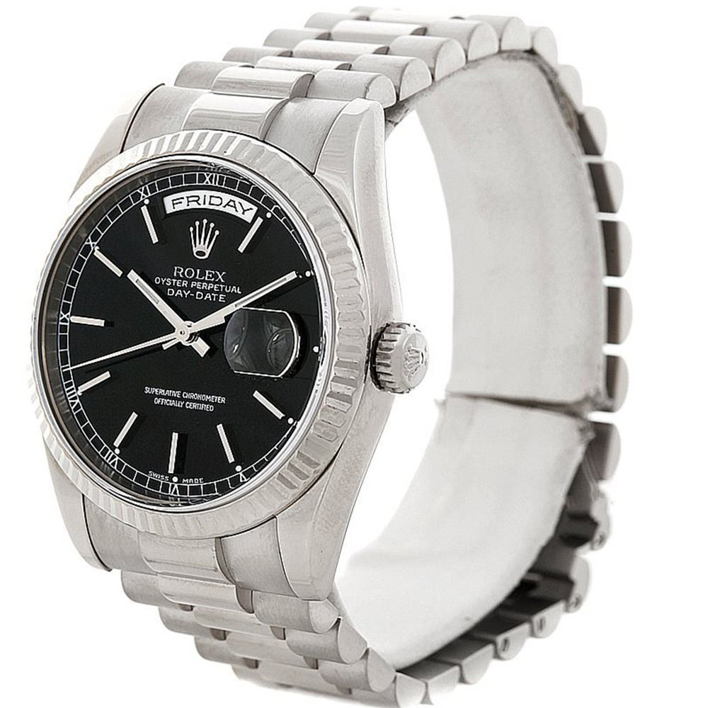Rolex Day-Date Black Dial 118239 - WatchesReplica.is