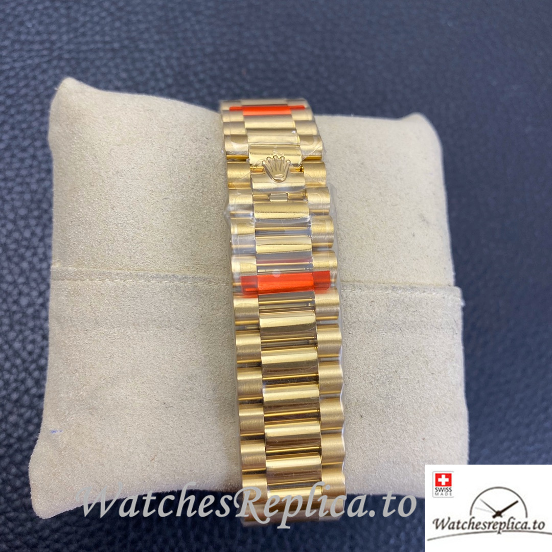 Swiss Rolex Datejust Replica 126233 Yellow Gold strap 36MM - WatchesReplica.is