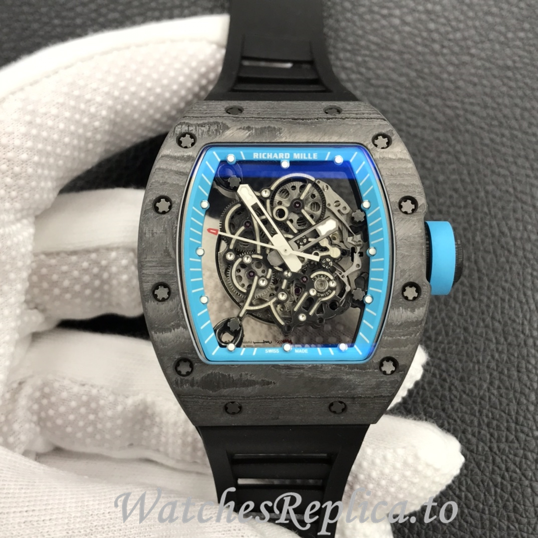 Richard Mille Replica RM055 Rubber strap 50MM - WatchesReplica.is