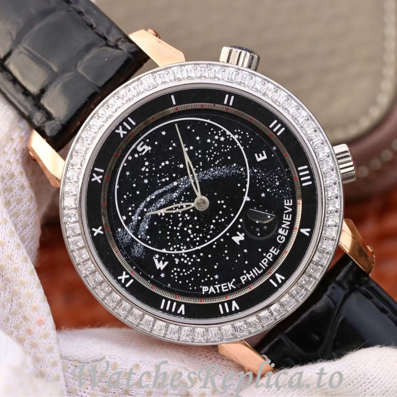 Patek Philippe Replica Complications 5102 Leather strap 43MM - WatchesReplica.is