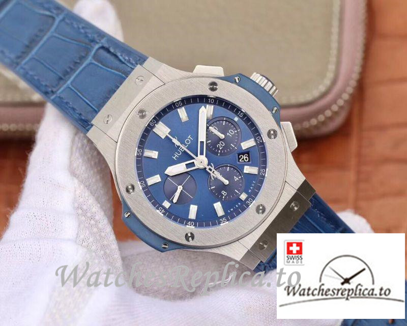 Swiss Hublot Big Bang Classic Fusion Chronograph Replica 301.SX.7170.LR Blue Strap 44MM - WatchesReplica.is